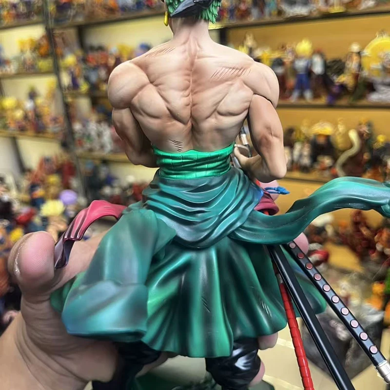 Figurine de dessin animé périphérique Jinshan Roronoa Zoro, une pièce, modèle de Statue en Pvc, ornement de collection, jouets d'anniversaire, cadeaux