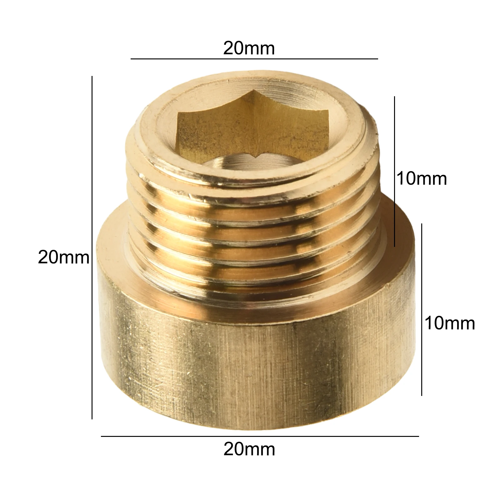 1pcs Tap Extension G1/2 Thread Brass Connector For Drinking Water Heating Install For Connection Copper Pipe Water Pipe Accessor