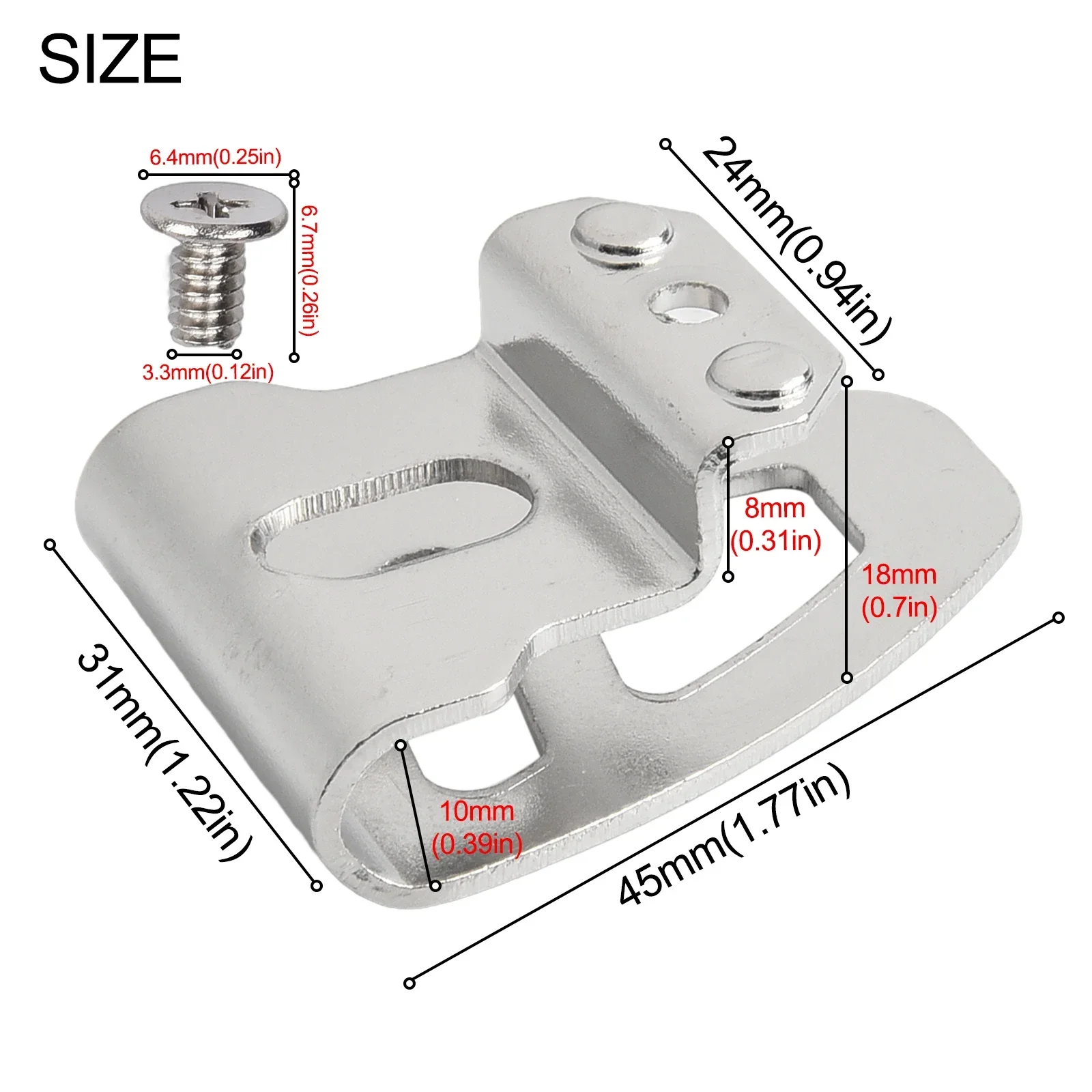 

Brand New Side Hook Hook Up 1 Pc Accessories Belt Hook For Impact Drivers/Wrenches For Power Tools Hang Buckle