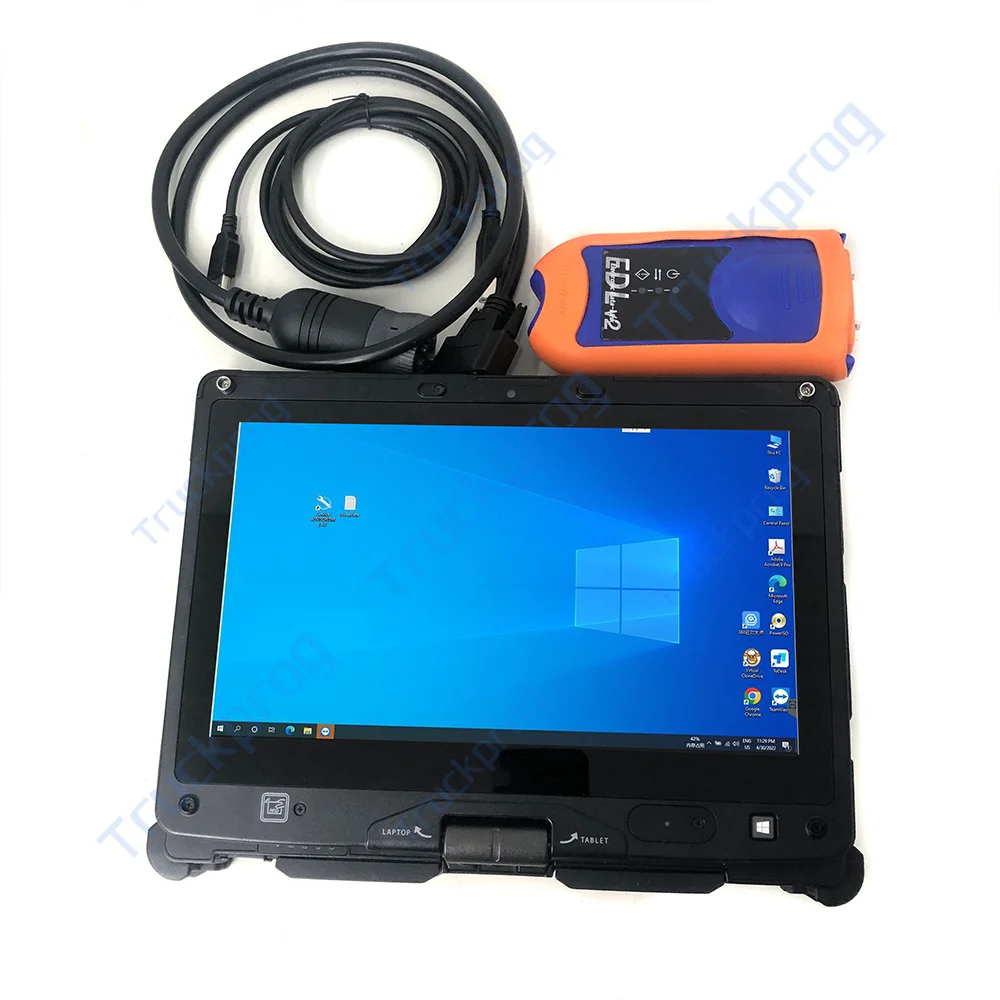 Getac V110 Laptop V5.3 EDL Scanner Interface for JD EDL V2 Tractor Data Link Agriculture Construction Equipment Diagnostic Tool