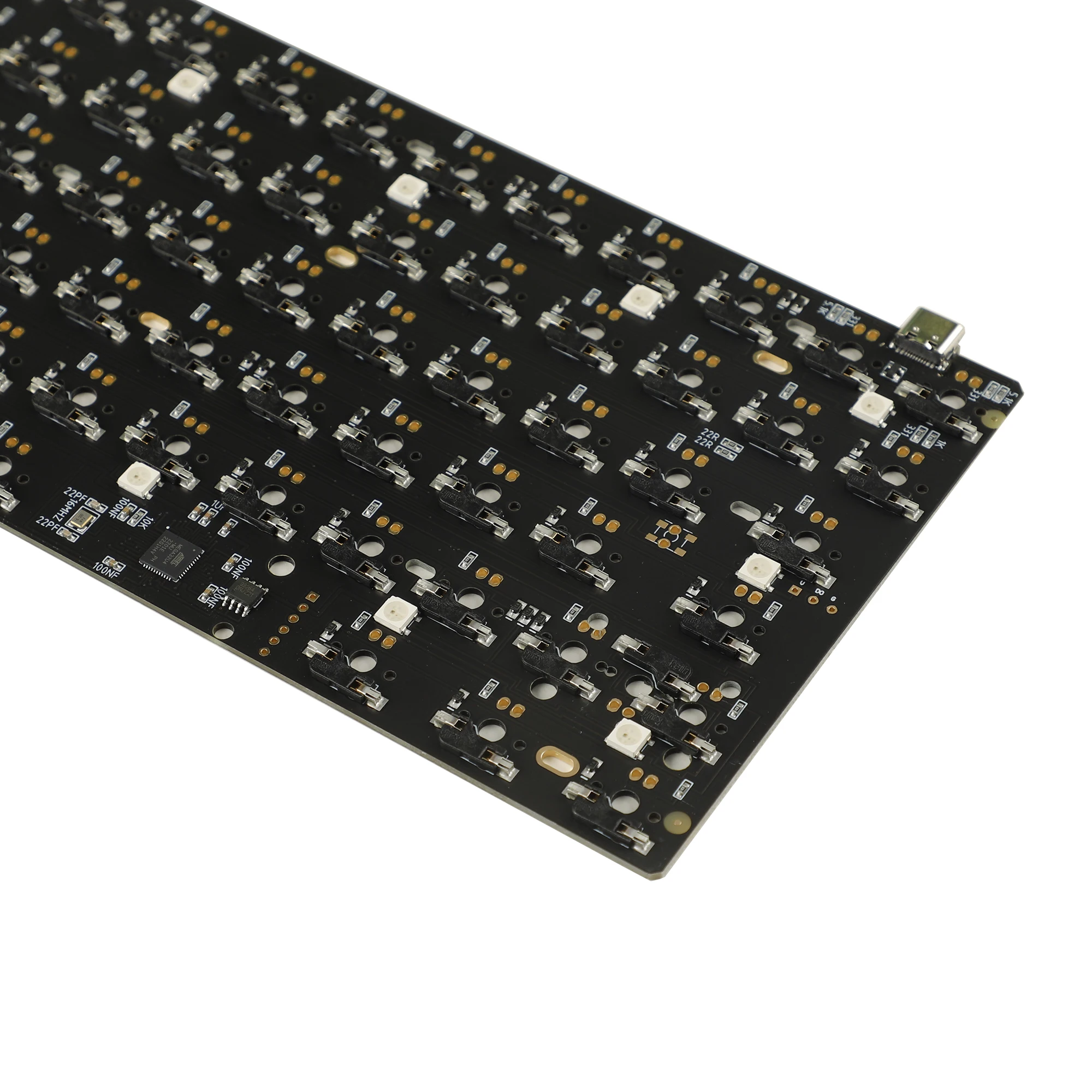 75% 84 QMK VIA  ANSI ISO Hotswap PCB 75V3  Kailh Hot Socket PCB Fully Programmable For YMD75 V2 KDB75 75 V3 Mechanical Keyboard