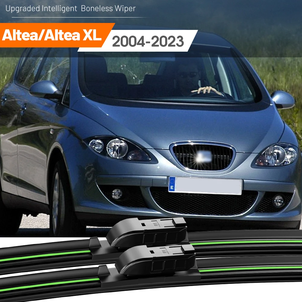 2pcs For Seat Altea XL 2004-2023 Front Windshield Wiper Blades 2005 2007 2008 2009 2010 2011 Windscreen Window Accessories