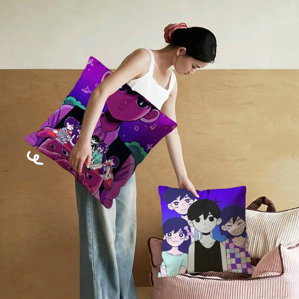 Classic Hot Horror Video Game Omori Pillow Cushion Cover Pillowcase Living Room Sofa Home Decor Customized