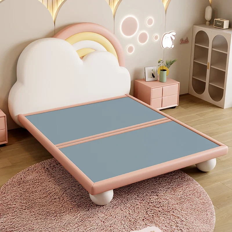 Design Princess Luxury Double Bed Kids Modern Girls Boys Single Children Beds Loft Queen Lit De Chambre A Coucher Home Furniture