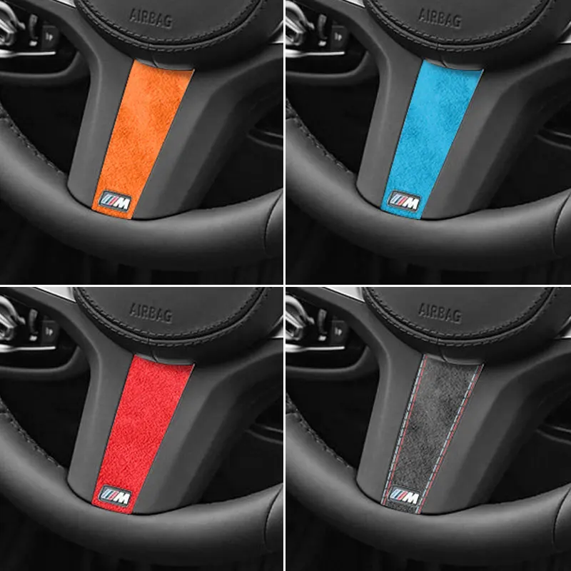 

Top Suede For New BMW Series it for G Chassis Steering Wheel Trim Styling Sticker Anti Scratch Car Interior Tuning Accessories