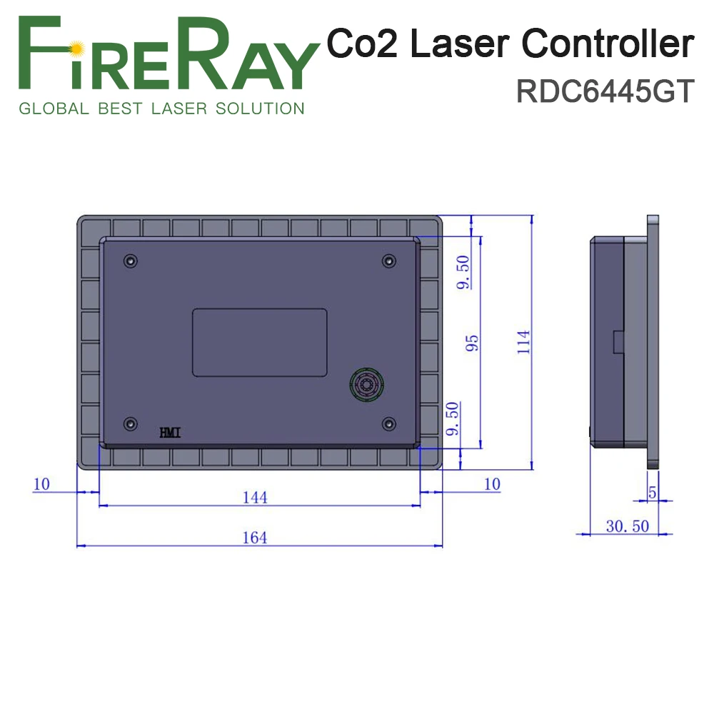 FireRay Ruida RDC6445GT Controller Co2 Laser Control System for Co2 Laser Cutting and Engraving Machine Upgrade