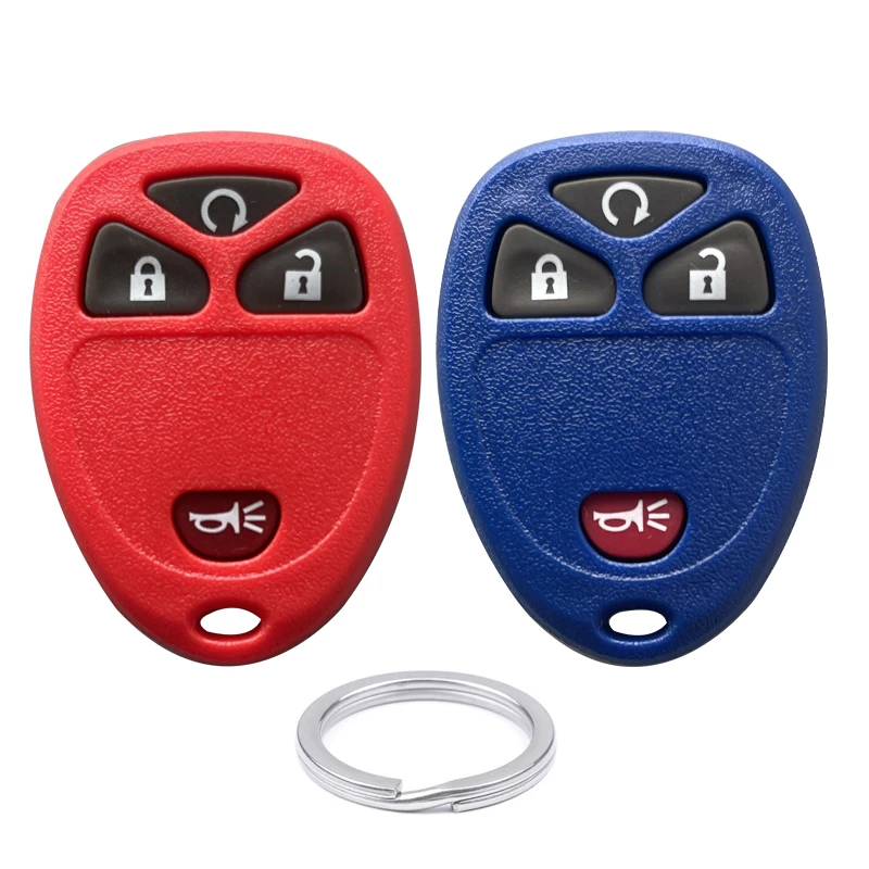 Red/Black/Blue 6 Buttons Remote Entry Remote Car Key Fob Shell OUC60270 for GMC Chevrolet Cadillac