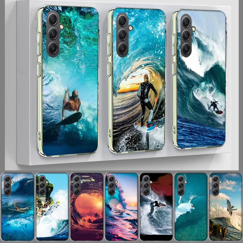 Adventure Surfing Free Travel Cover For Samsung A54 A34 A24 A14 A53 A33 A23 A13 A52S A32 A22 A12 Phone Galaxy A03 A04 A02S A42 A