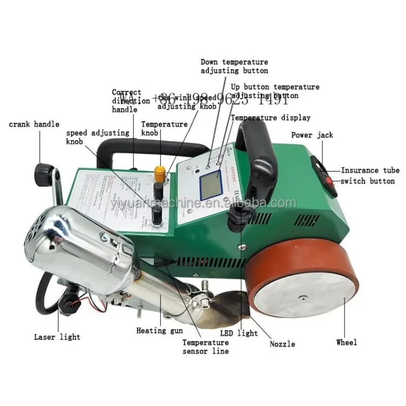 800W Digital Ultrasonic Welder 28-40KHz Adjustable Frequency 220V Industrial Plastic Spot Welding Equipment