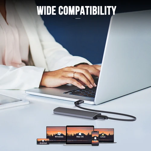 Imagen 2 del producto Lemorele SD1L M.2 SSD carcasa M.2 NVME SSD adaptador 10Gbps PCIe USB 3,1 Gen2 tipo C M/M @ B llave unidad de estado sólido