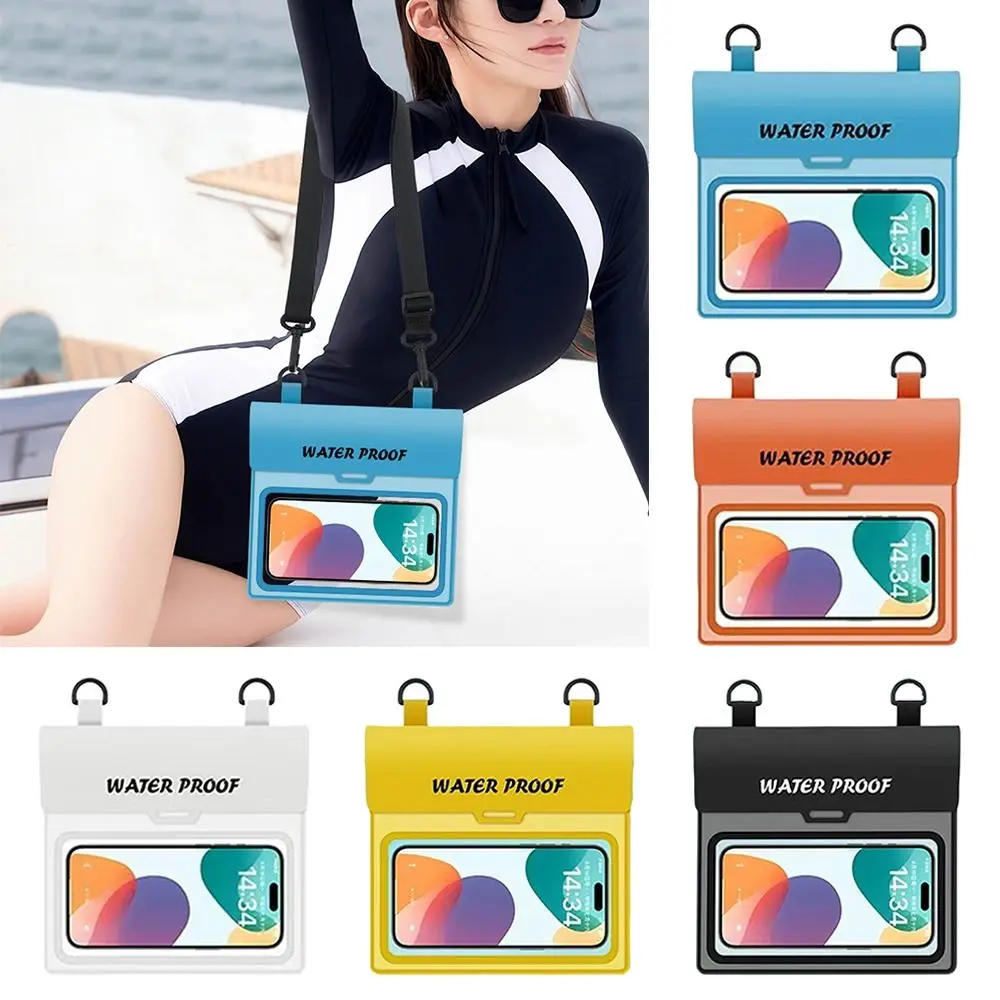 

Summer PVC Swimming Waterproof Bag Rafting Touch Screen Messenger Bag Underwater Photo 2-In-1 Cell Phone Bag Outdoor