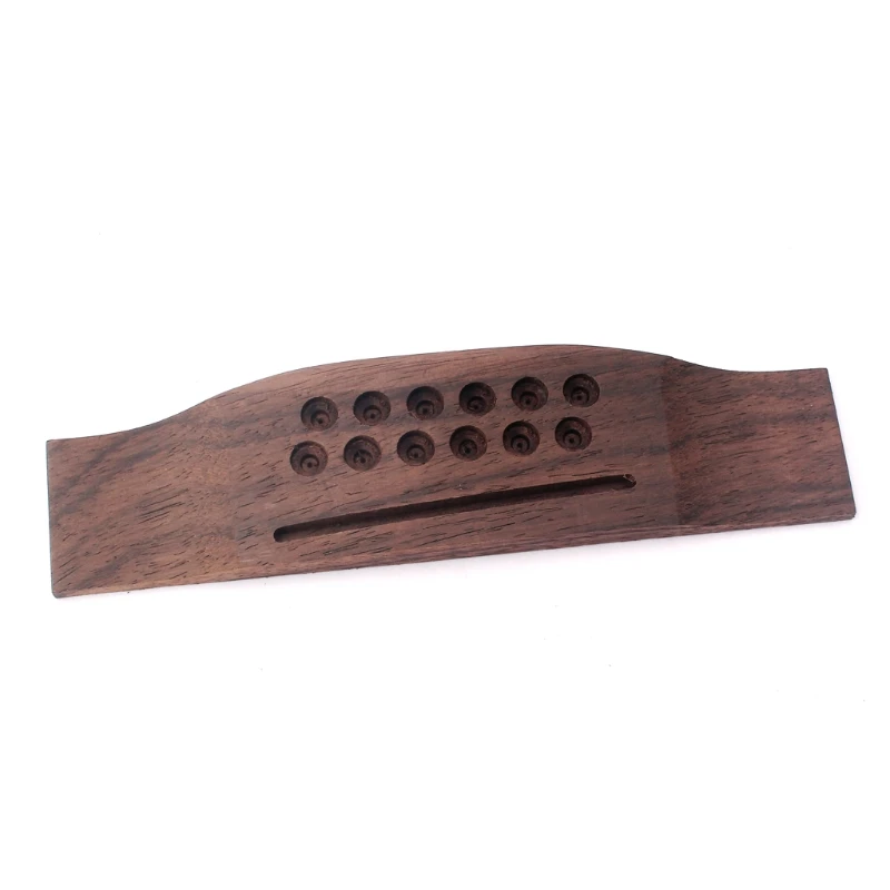 Rosewood Bridge for 12 String Acoustic Guitar Accessories Part Replacement