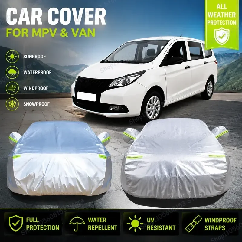 For Changan Auchan A600 MPV Car Cover Full Coverage Waterproof UV Sun Protection Heat Insulation Dustproof Outdoor Indoor