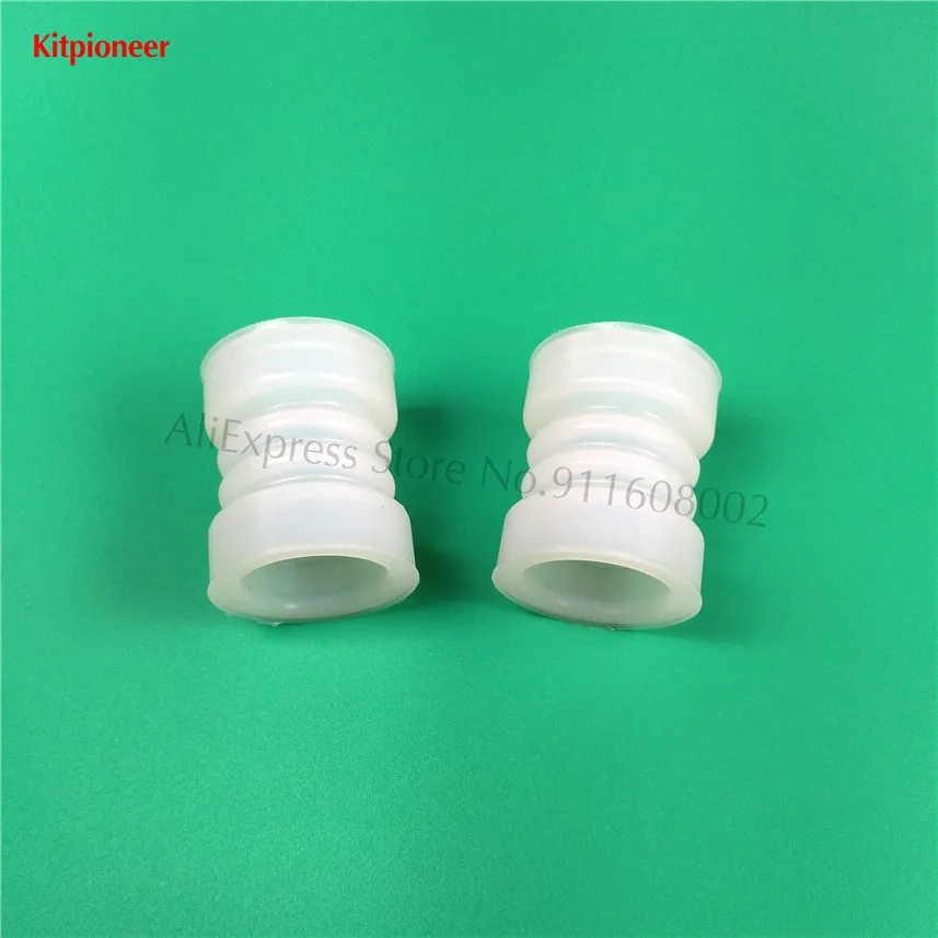 A Pair Corrugated Silicone Seal Tubes Rugate Pipe Rings Accessories Of Ice Cream Makers BJ Soft Serve Machines Diameter 37mm