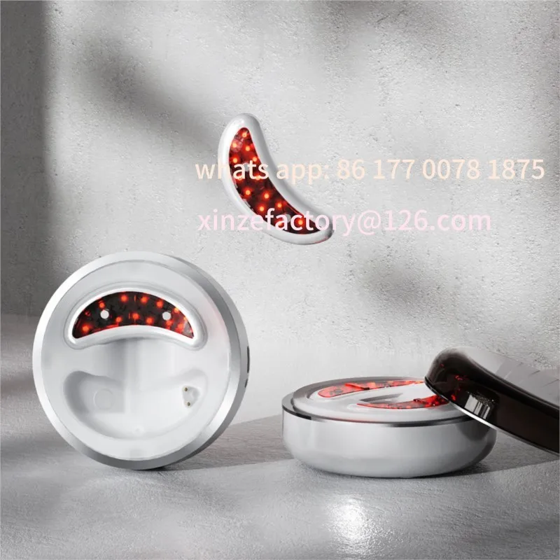 Customizable Led Eye Care Therapy Ems Massager With Gel Patch For Treatment Under Eye Wrinkle