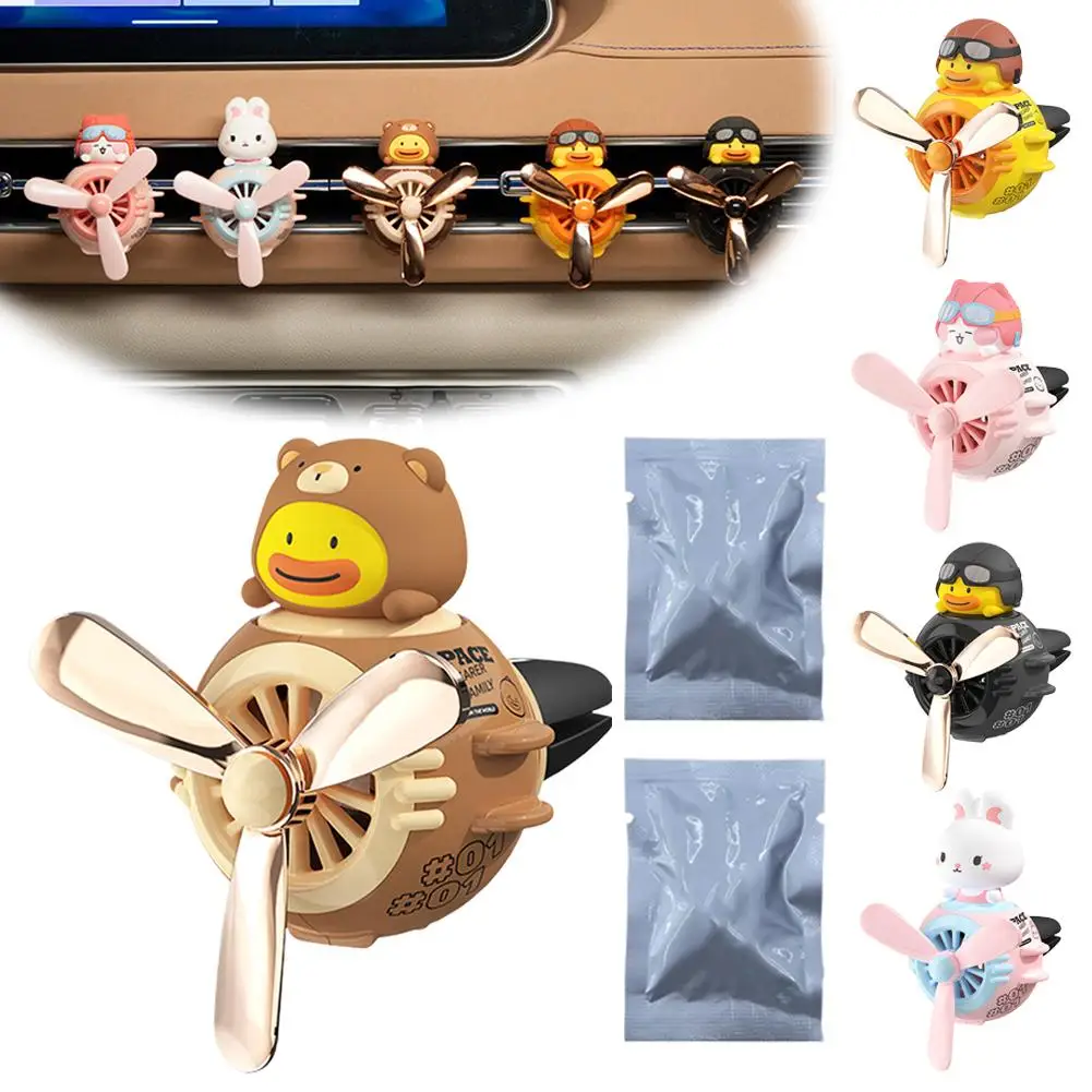

Car Fragrance Diffuser Cute Cartoon Figure Air Outlet Two Complimentary Aromatherapy Aromatherapy Clip - Sheets M7B2