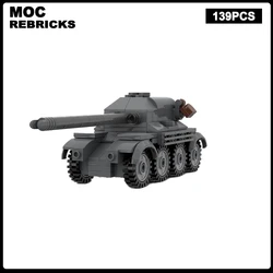 France Military Panhard EBR 105 Heavy Duty Tank MOC Building Blocks Assembly Model Bricks Display Creative Children Toys Gifts