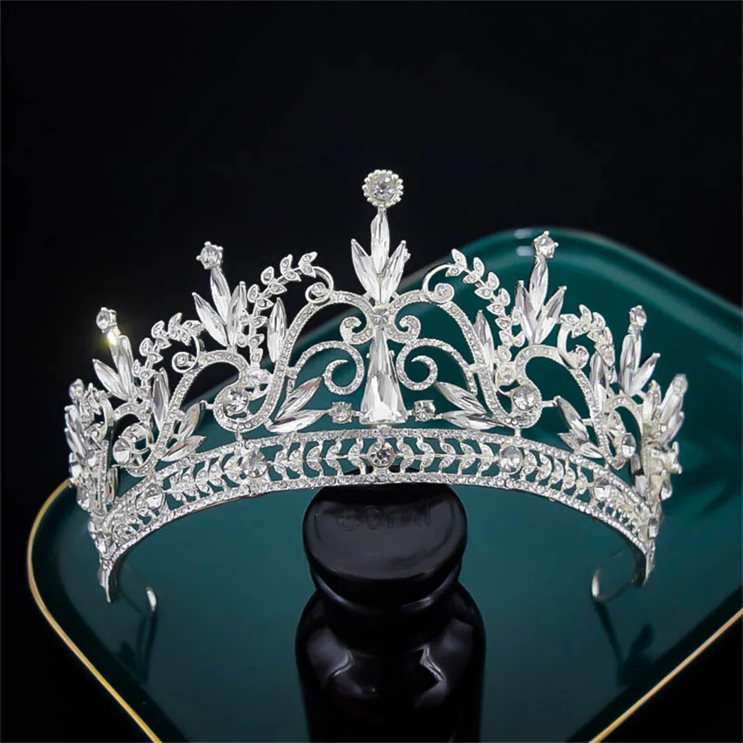 Tiara nupcial con diamantes de imitación de estilo coreano, diademas de corona, accesorios para el cabello de boda, accesorios de boda