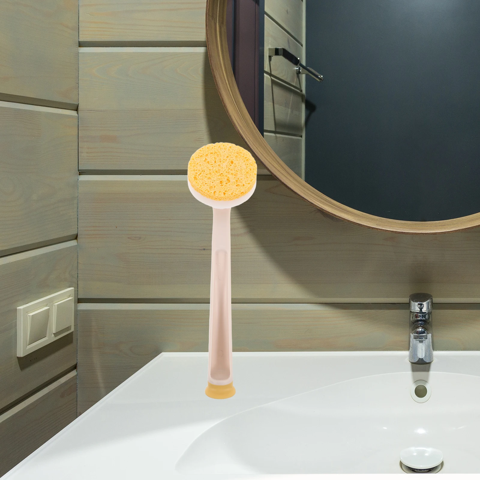 

1 set 1 Set Long Handle Dish Brush Replaceable Heads Non-Scratch Pot Scrubber Ergonomic Kitchen Cleaning Tool Suction Cup Stand