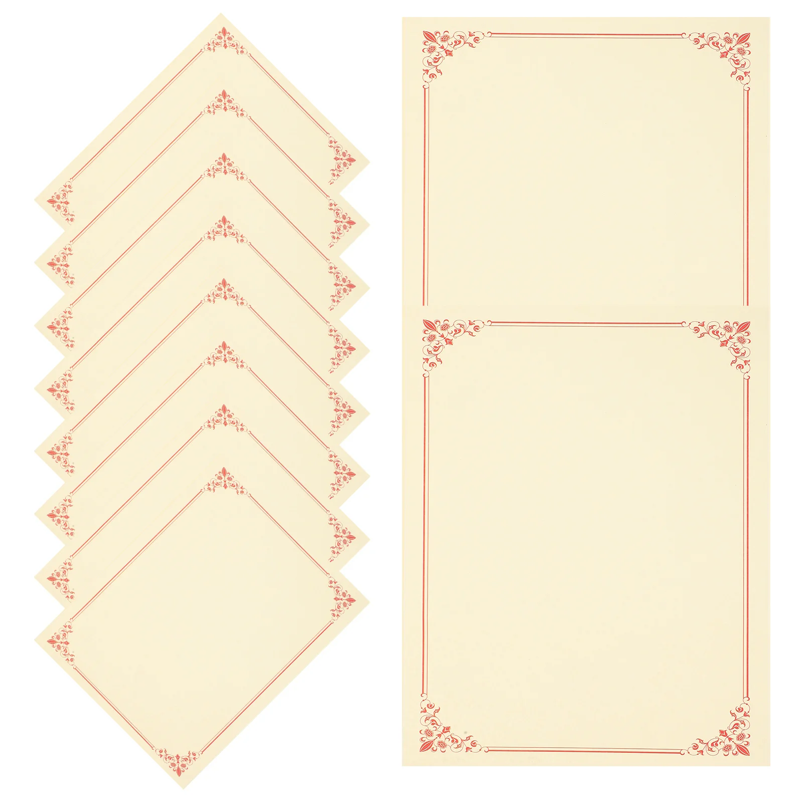 10Pcs Blank Diploma Certificate Paper Honor Award Sheets for Student Employee Graduation Training Printing Use