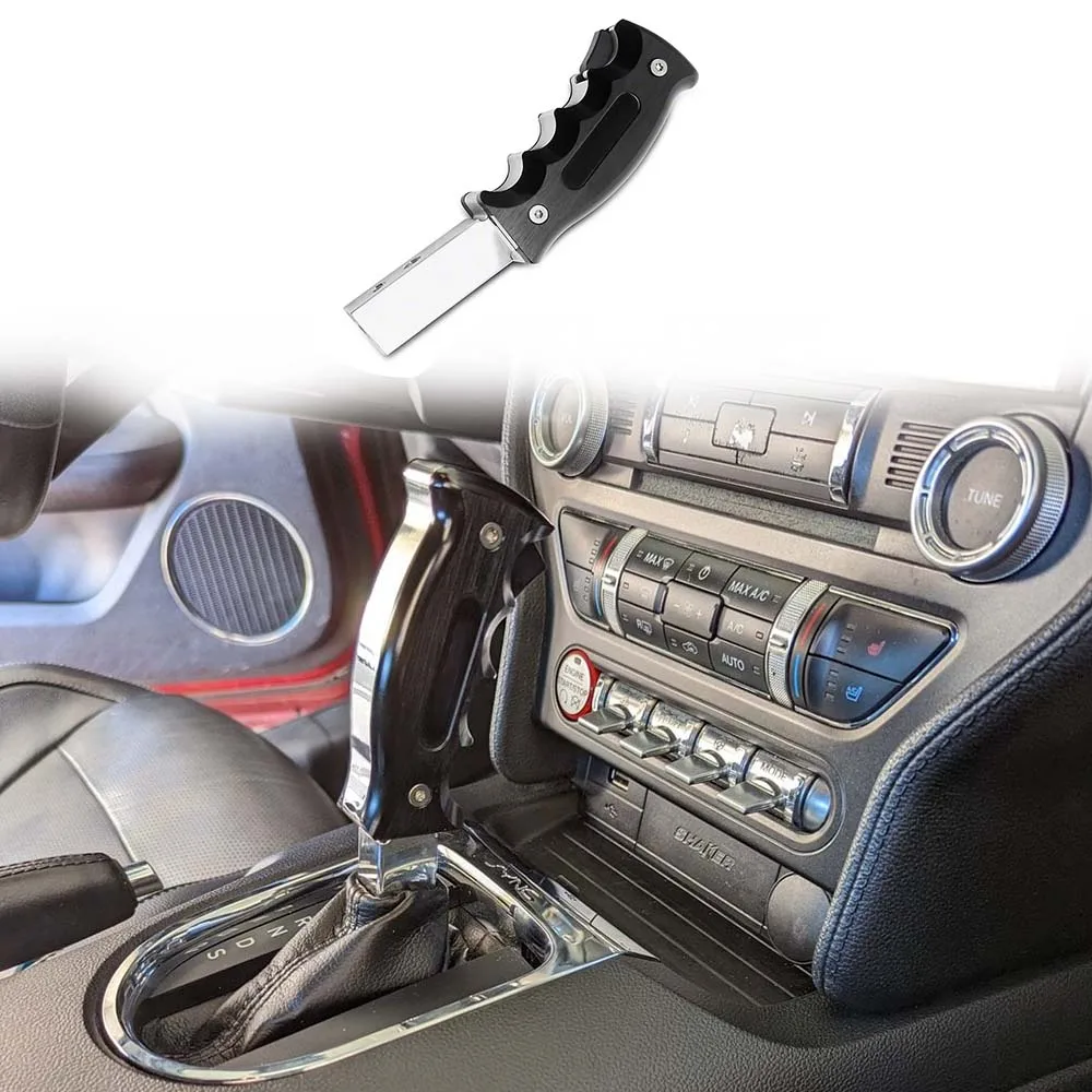 Pistol Grip for Ford Mustang Aluminum Alloy Shift Knobs Shifter Stick 2015-2023