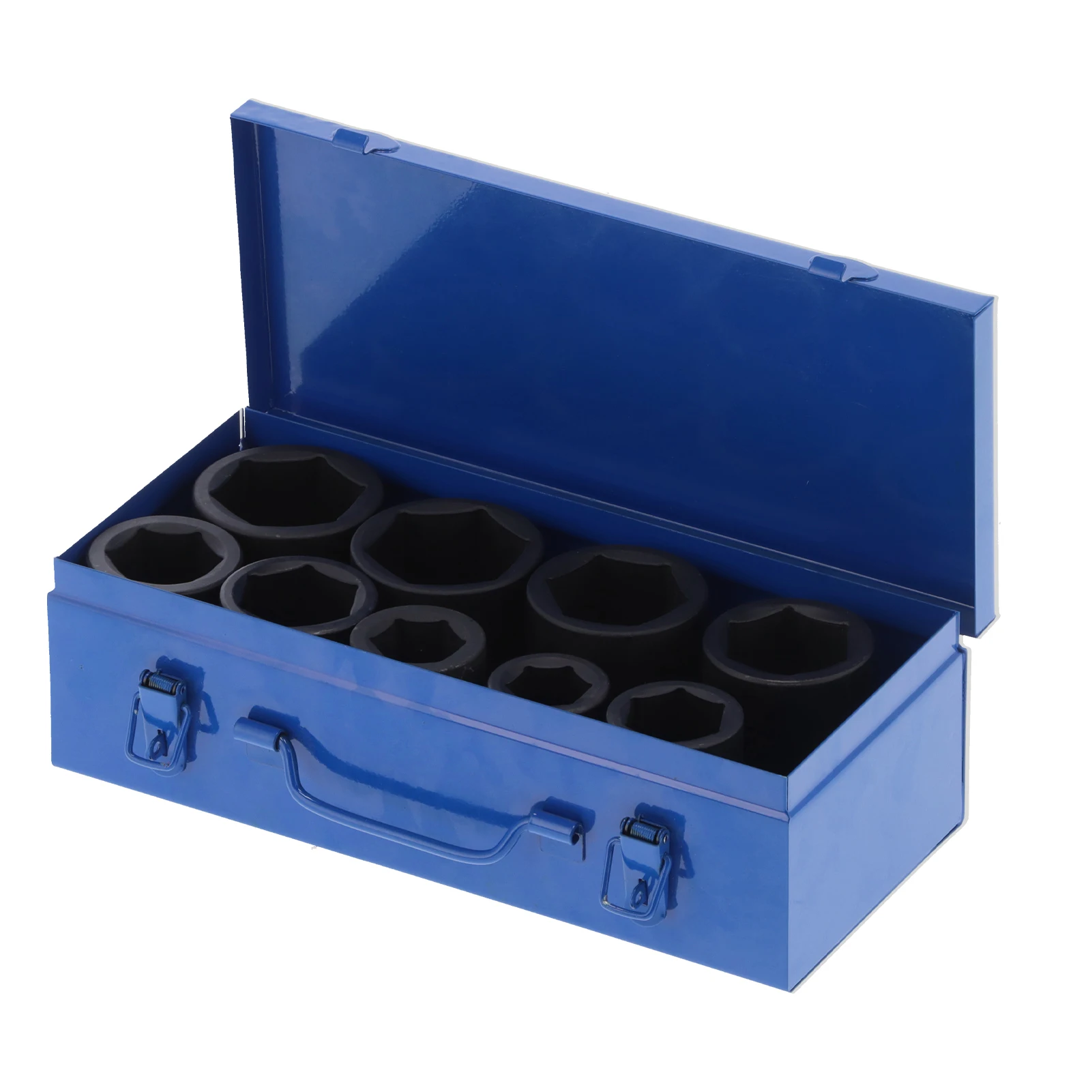 

9pcs Deep 6‑Point Impact Wrench Socket Kit High Torsion Portable Auto Car Hand Tool