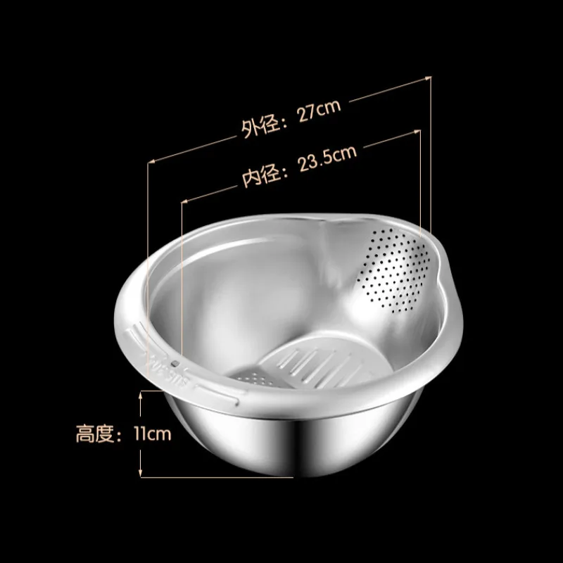 Бытовая многофункциональная раковина для мытья посуды из нержавеющей стали, раковина для слива мелких отверстий, кухонная раковина для слива риса