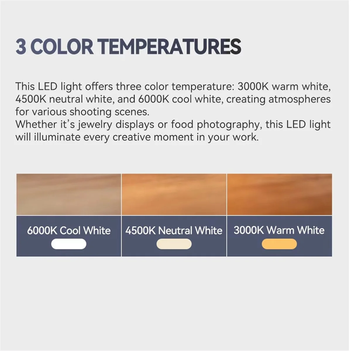 Luz de relleno Luz de vídeo Montaje magnético 3000/4500/6000K Estilo de película retro Mini luz LED 250Lm 300mAh Zapata fría