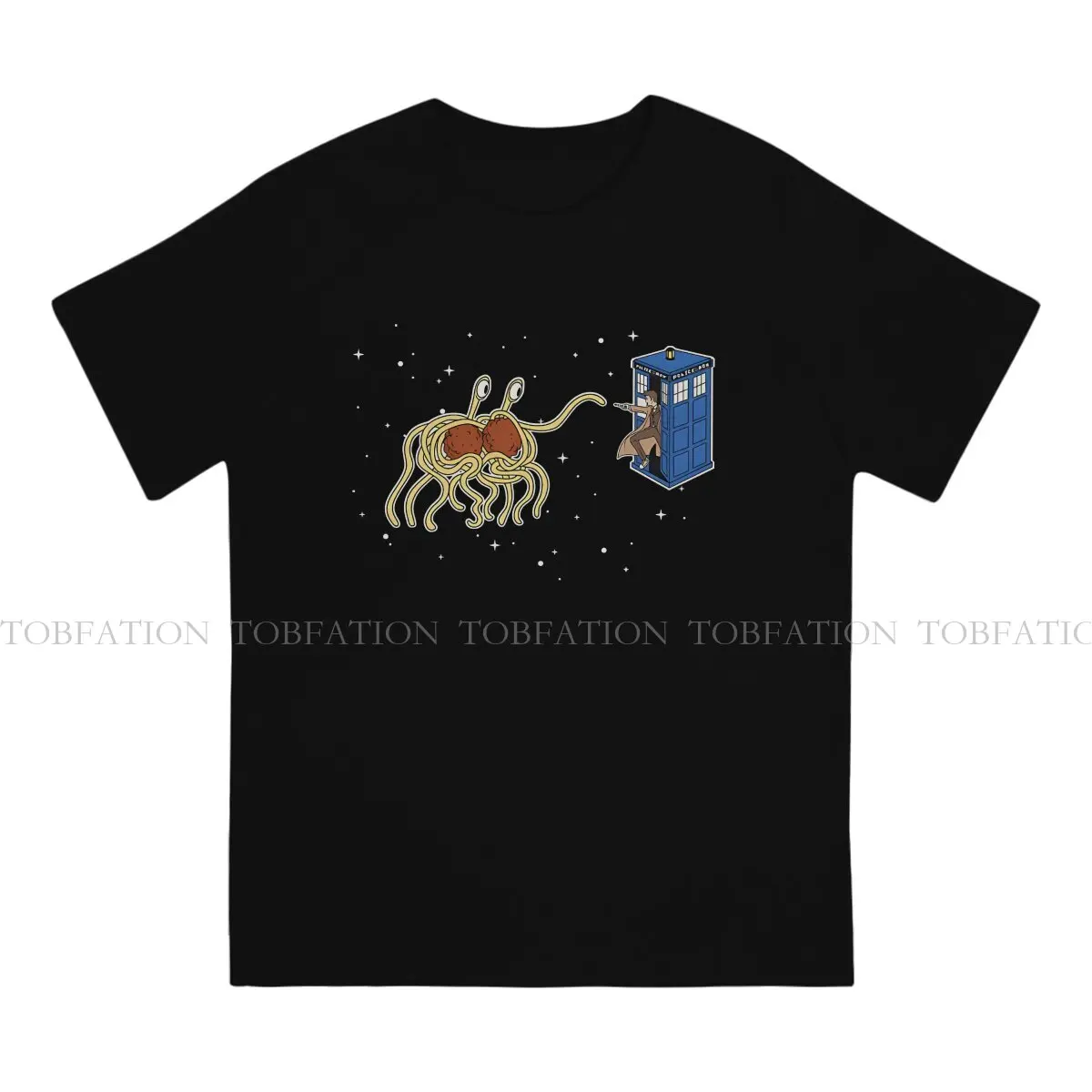 Flying Spaghetti Monster Newest TShirt for Men Wibbly Wobbly Noodley Woodley III Cotton T Shirt Birthday Gifts OutdoorWear 6XL