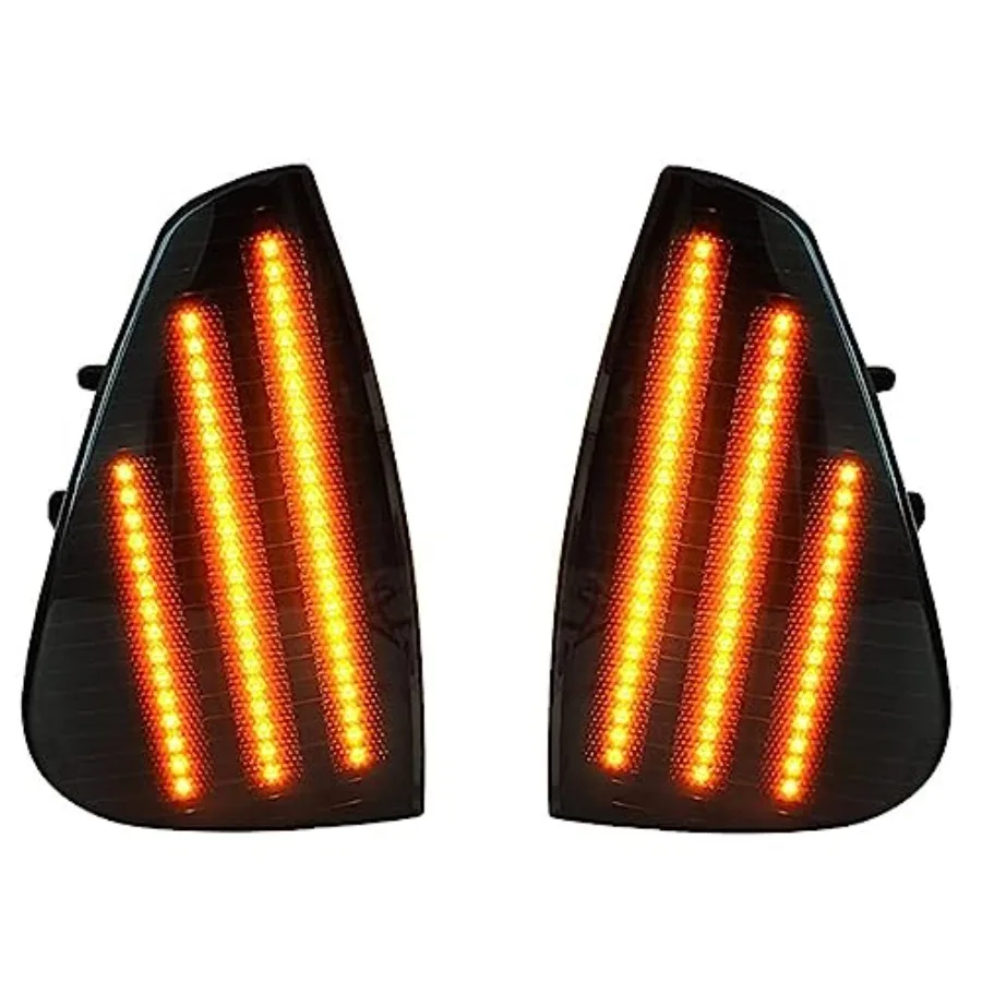 

В наличии: Боковые сигнальные фонари (2 шт.) для автомобиля, передние боковые габаритные огни, светодиодные указатели поворота, совместимые с Dodge Charger 2006-2022