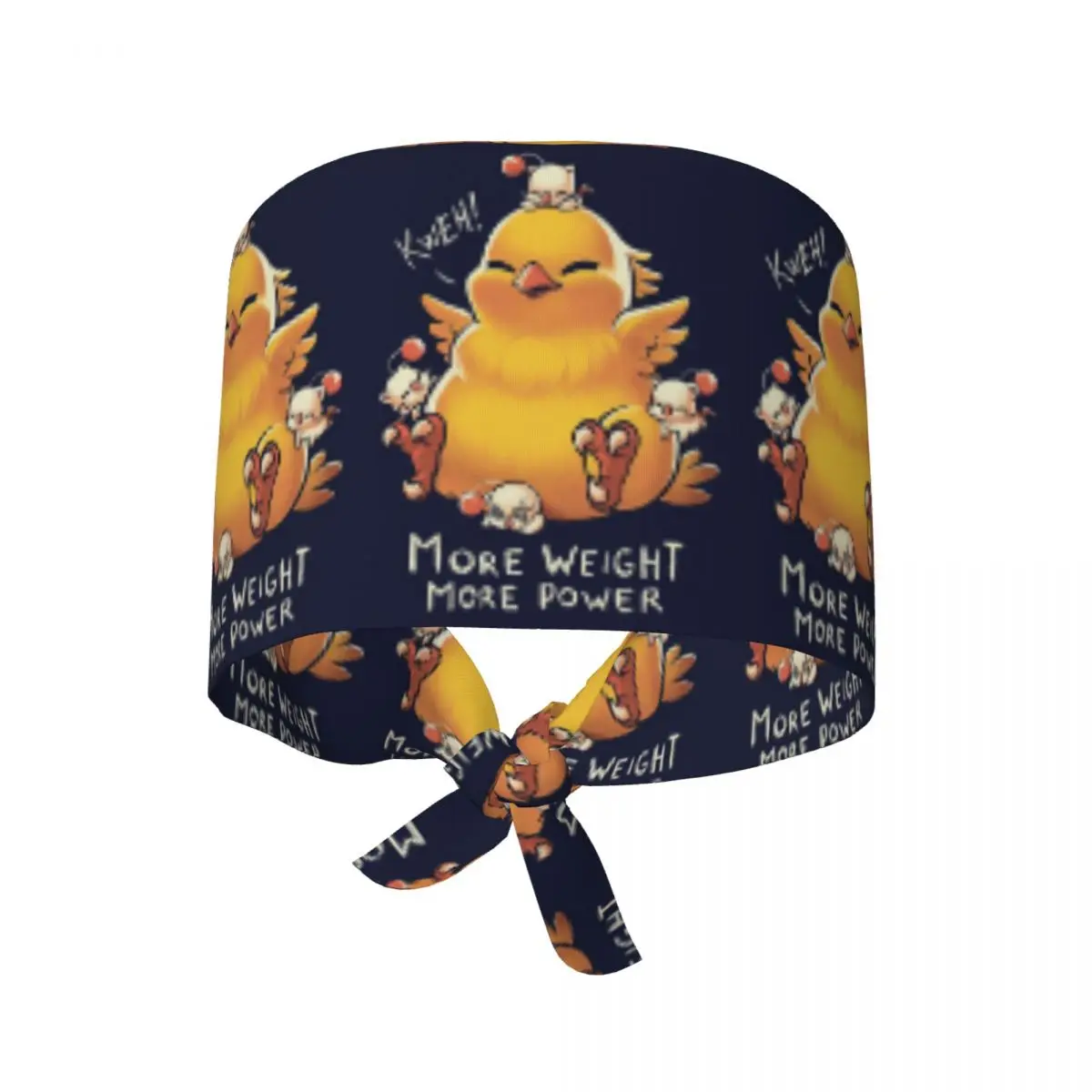 Funny Fat Chocobo - Big Power Scrub Hat Doctor Working Surgical Cap Unisex Adjustable Nursing Caps for Dentist