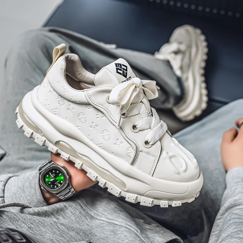 

Summer Breathable Comfortable High-Quality Men's Casual Sports All-Season Leather Casual Sports Shoes
