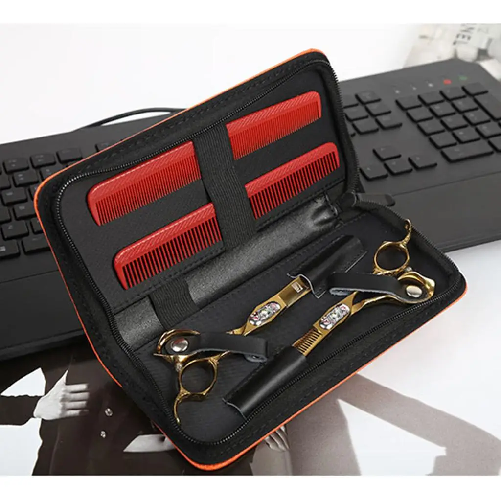 Barber Handbag PU Material Scissors Pouch Salon Tools Holster Professional Hairdressing Organizer Case for Haircut Accessories