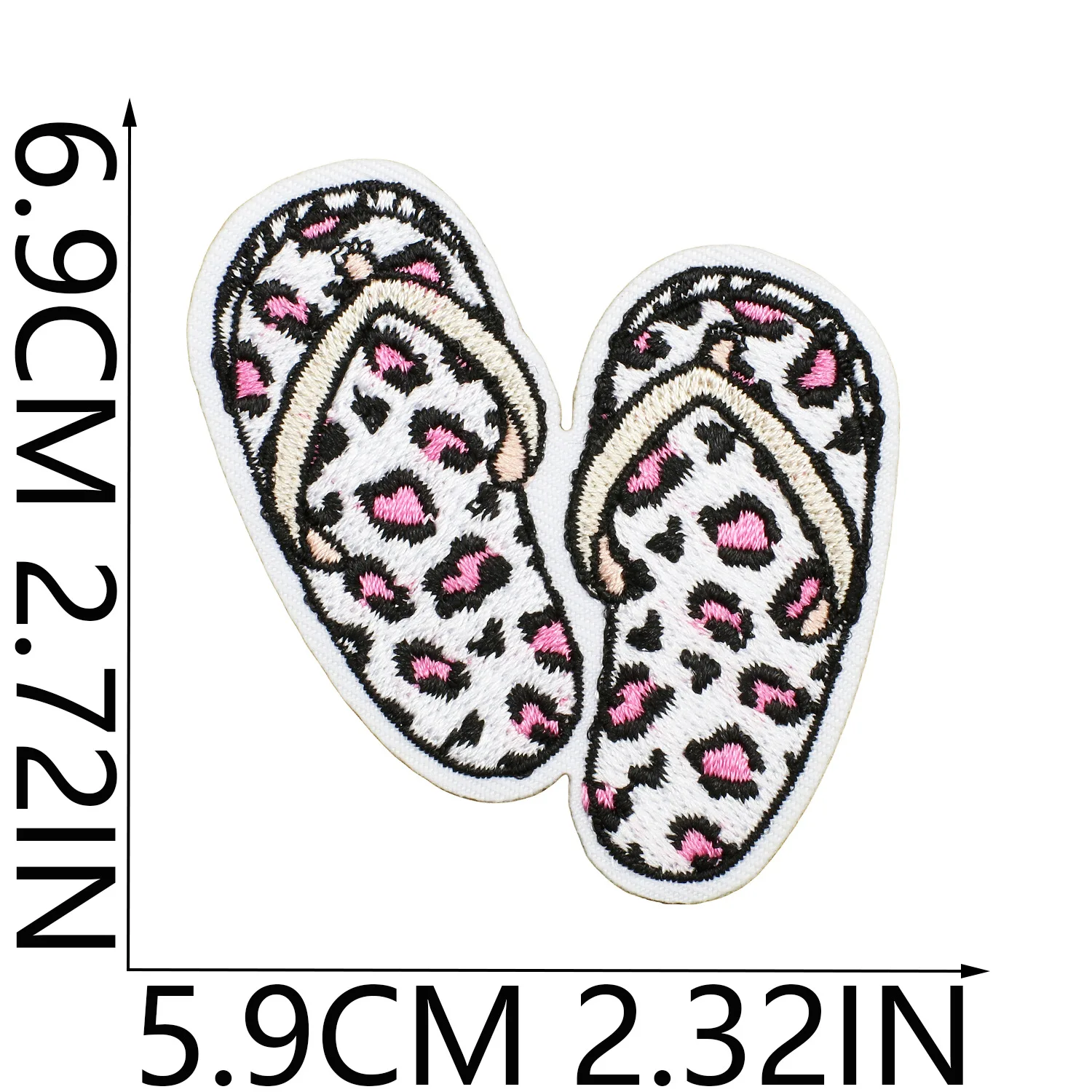 Cute Cartoon Leopard Print Emblem Clothing Accessories Badge Sticker Embroidered Embroidery Sticker Iron-on Patches