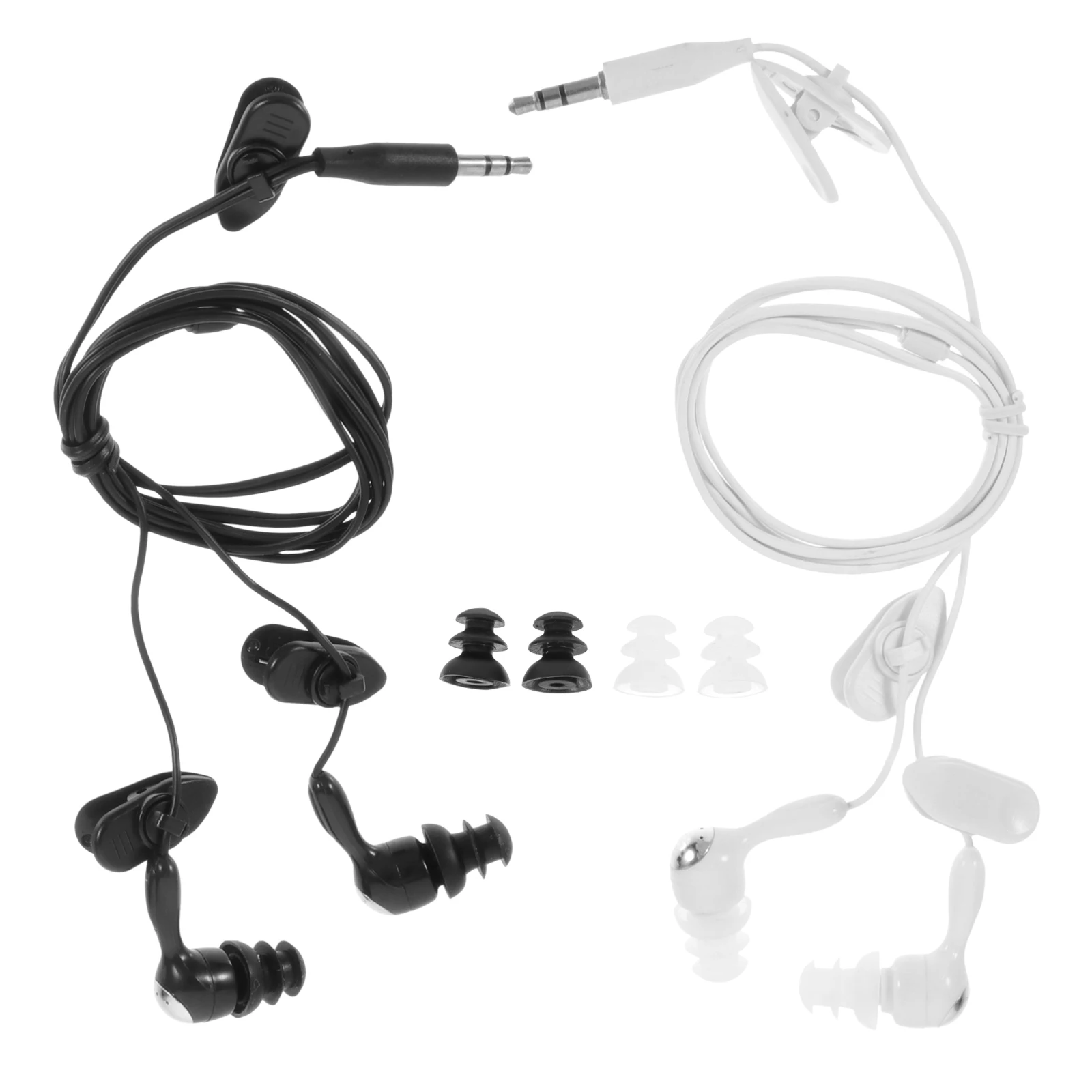 Auriculares impermeables para natación, surf, buceo, snorkel, baño, deportes acuáticos, reproductor Mp3 subacuático, uso de oreja para adultos, 2 uds.