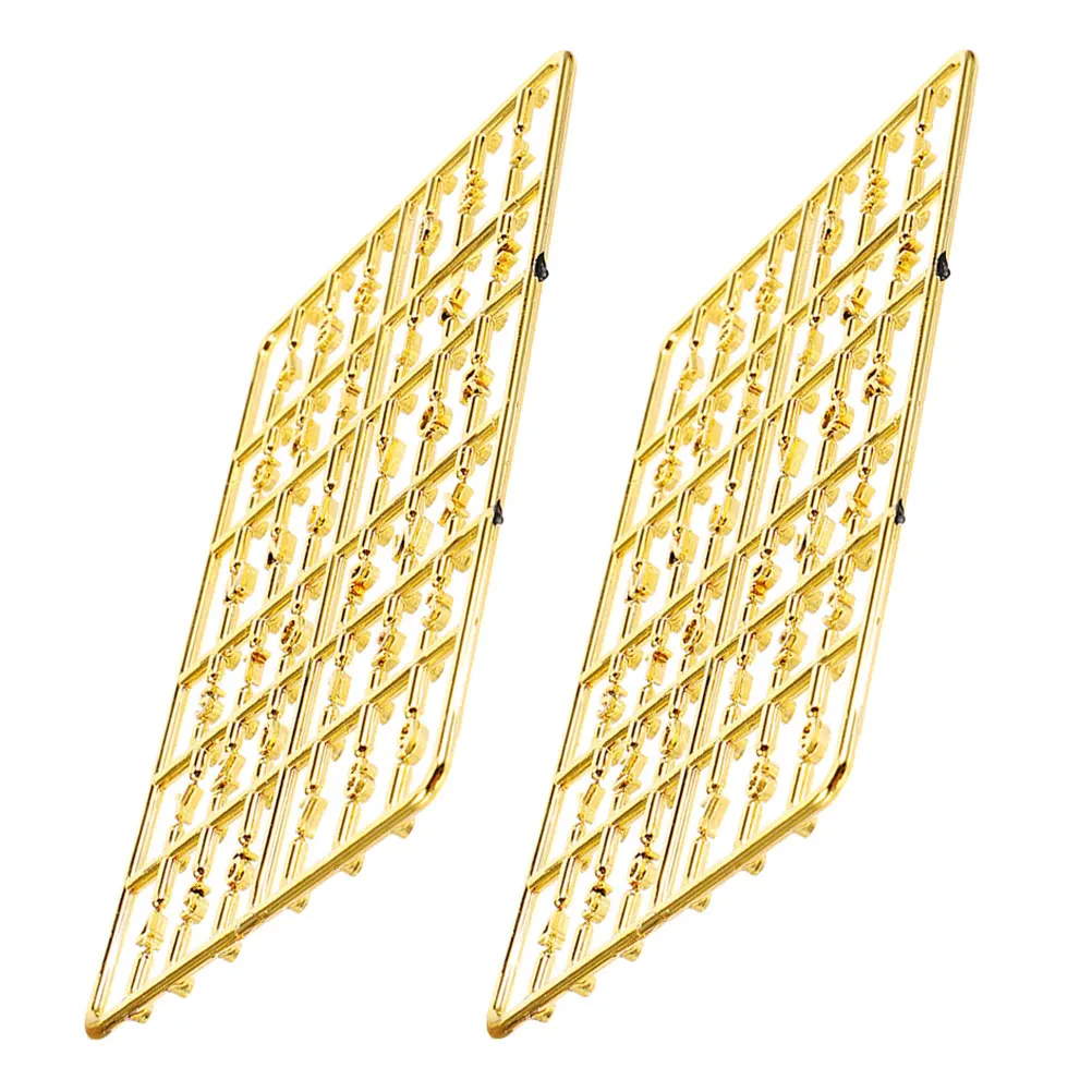 

2 Pcs House Numbers Dollhouse Miniatures Decorative Digital Board Door Sign Plastic Letters