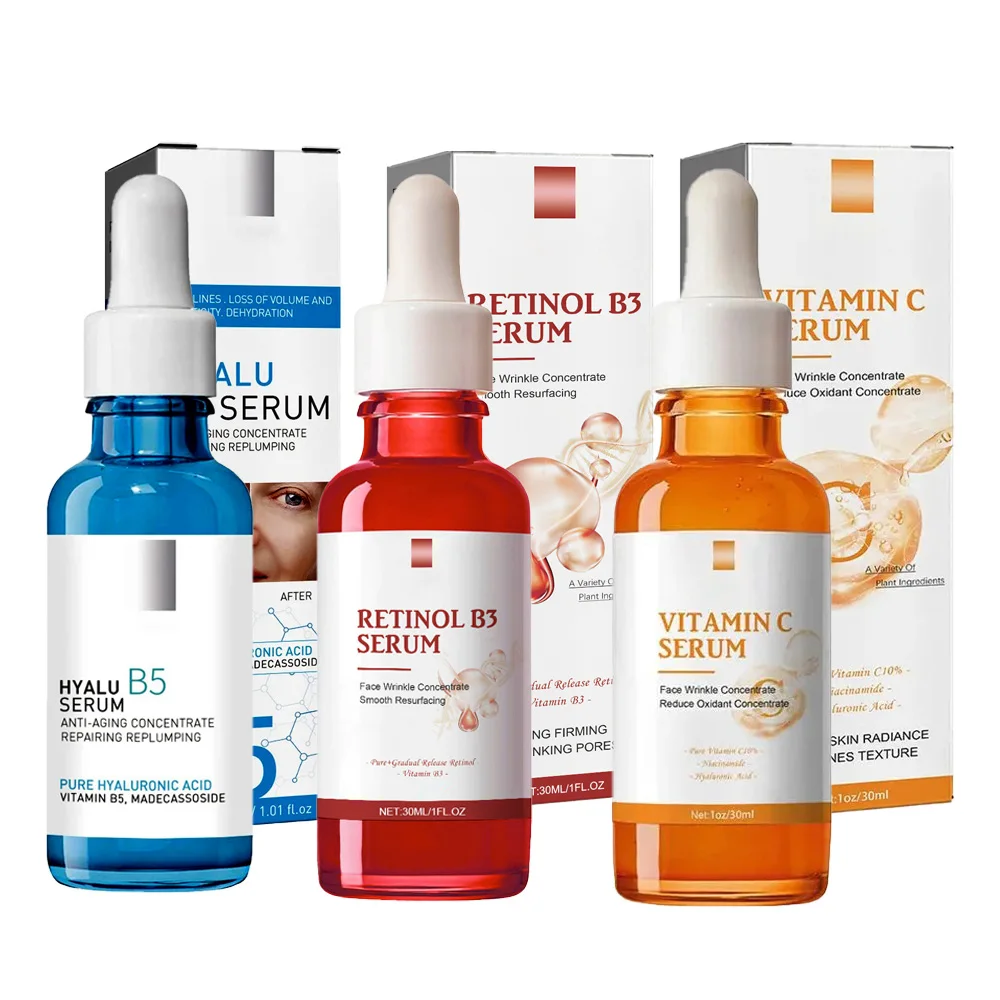 Esencia para eliminar arrugas, antienvejecimiento, decoloración de líneas finas, reparación reafirmante, suave, hidratante, nutre, reafirmante, suero de Retinol B3