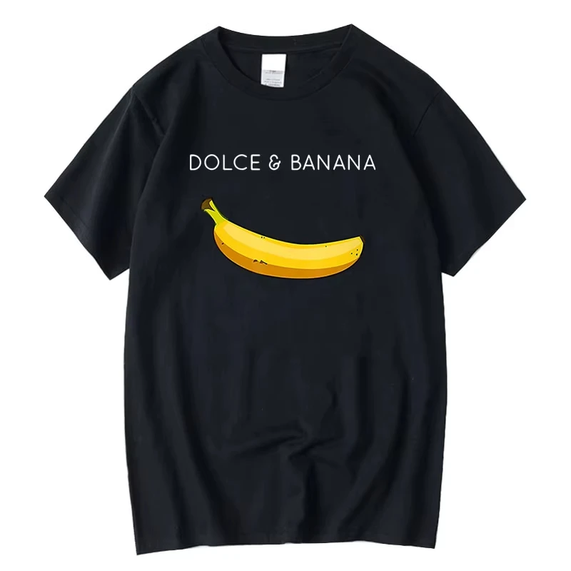 Funny Banana Print Cotton Summer T-shirt for Men