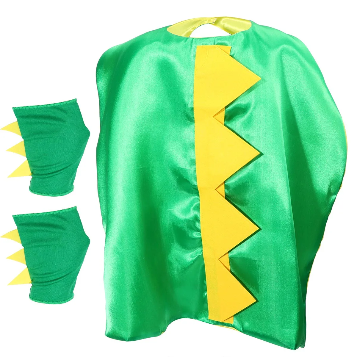 1 세트 어린이 공룡 망토 할로윈 의상 편안하고 피부에 해를 끼치 지 않는 세련된 디자인 무대 공연 복장 세트