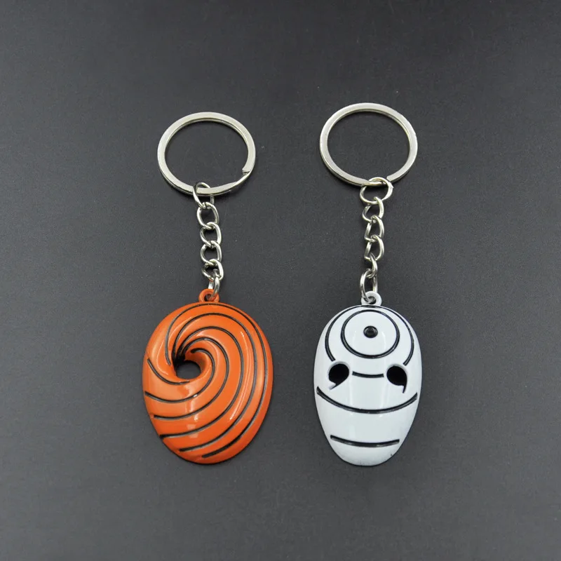 Best Sellers 5CM Anime Ninja Uchiha Obit Keychains Naruto 3D Pendant Holder Charm Chaveiro Jewelry Souvenir