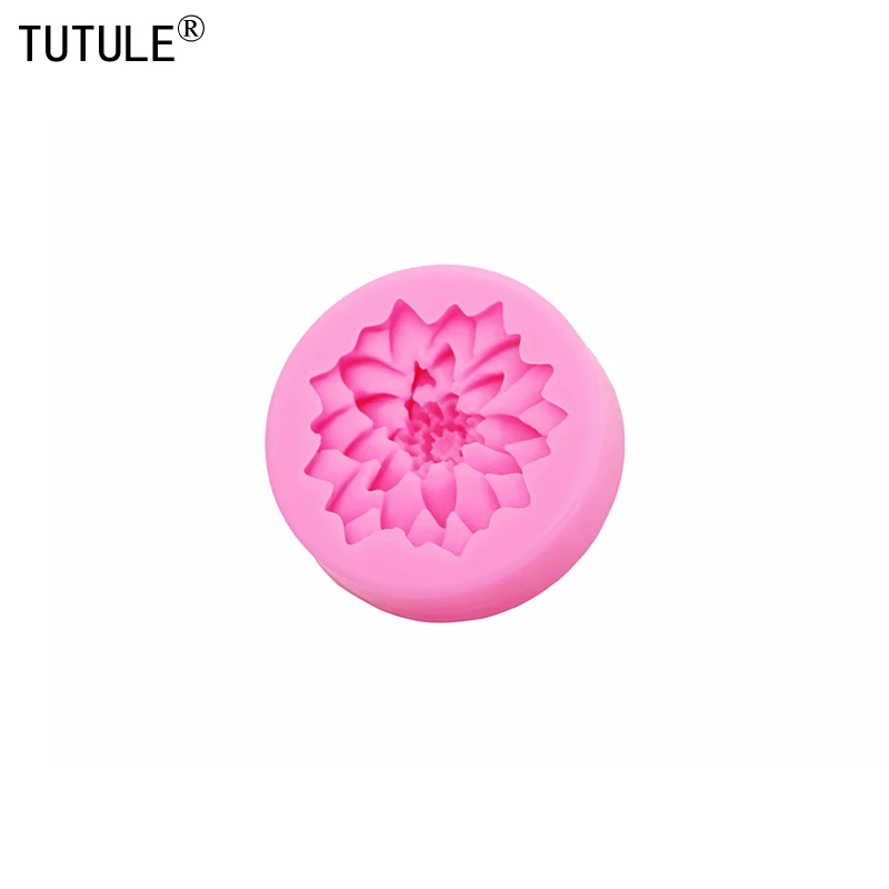 Limited Cake Decorating Tools The New Fondant Cake Mold Round Flower Shape Of Green Food-grade Liquid Chocolate Biscuit