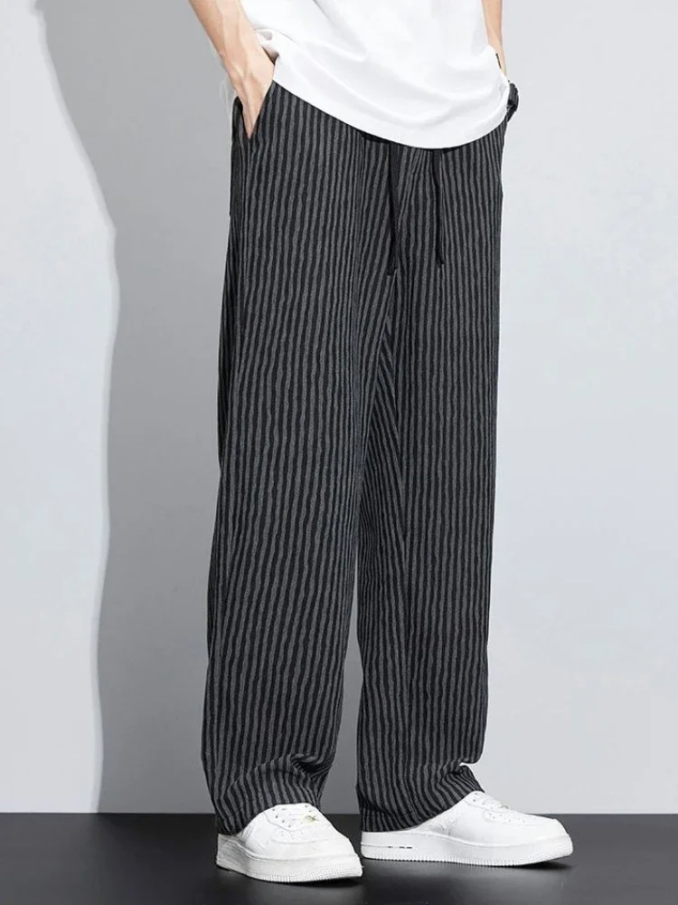 

Straight Male Trousers Original Clothing New In Designer Fashion 2025 Classic Vintage Plus Size Xxxl Cheap Men's Casual Pants