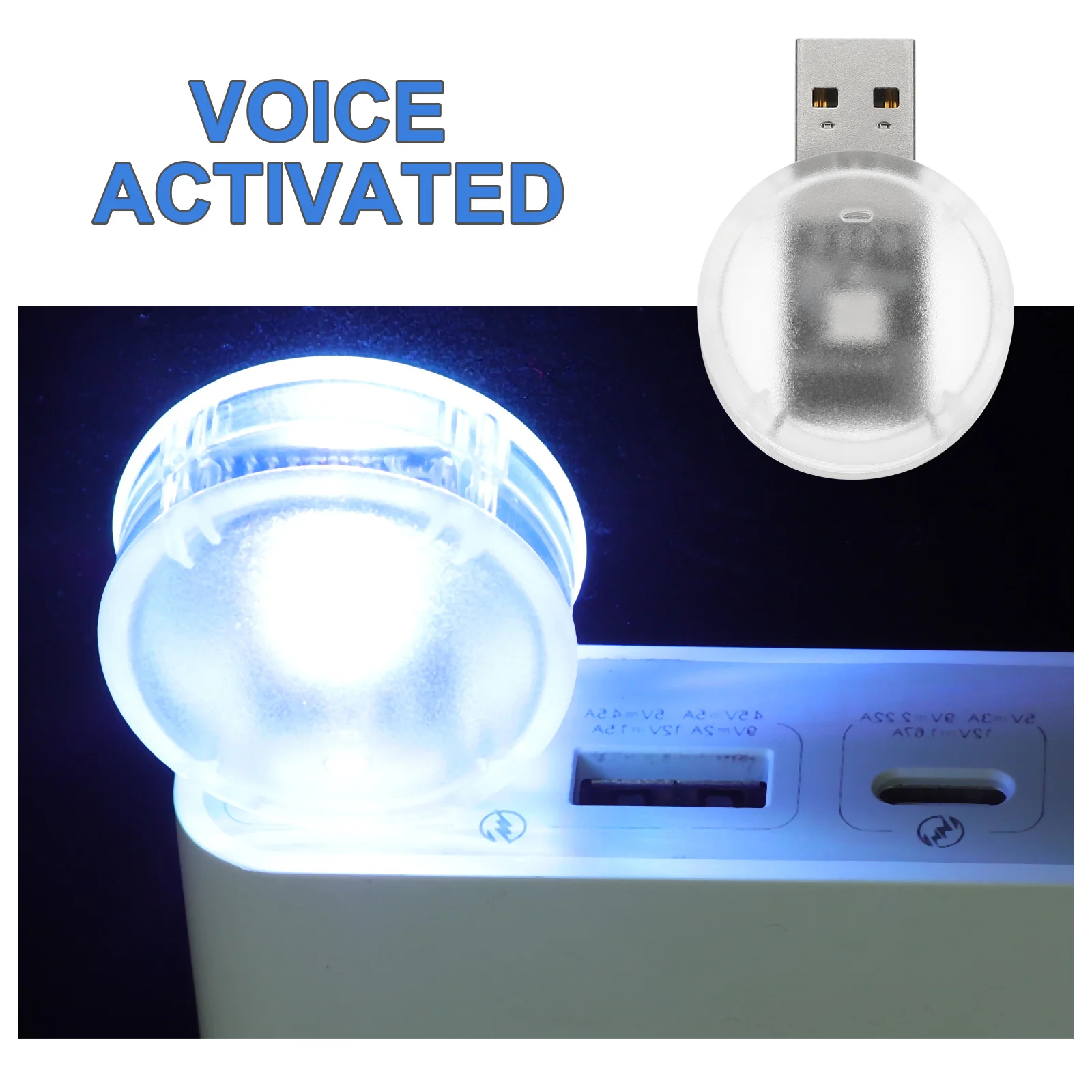 

Lamp Usb Rechargeable Rgb Sound Activated Portable Night Light For Bedroom Computer Car Interior Ambient Lighting