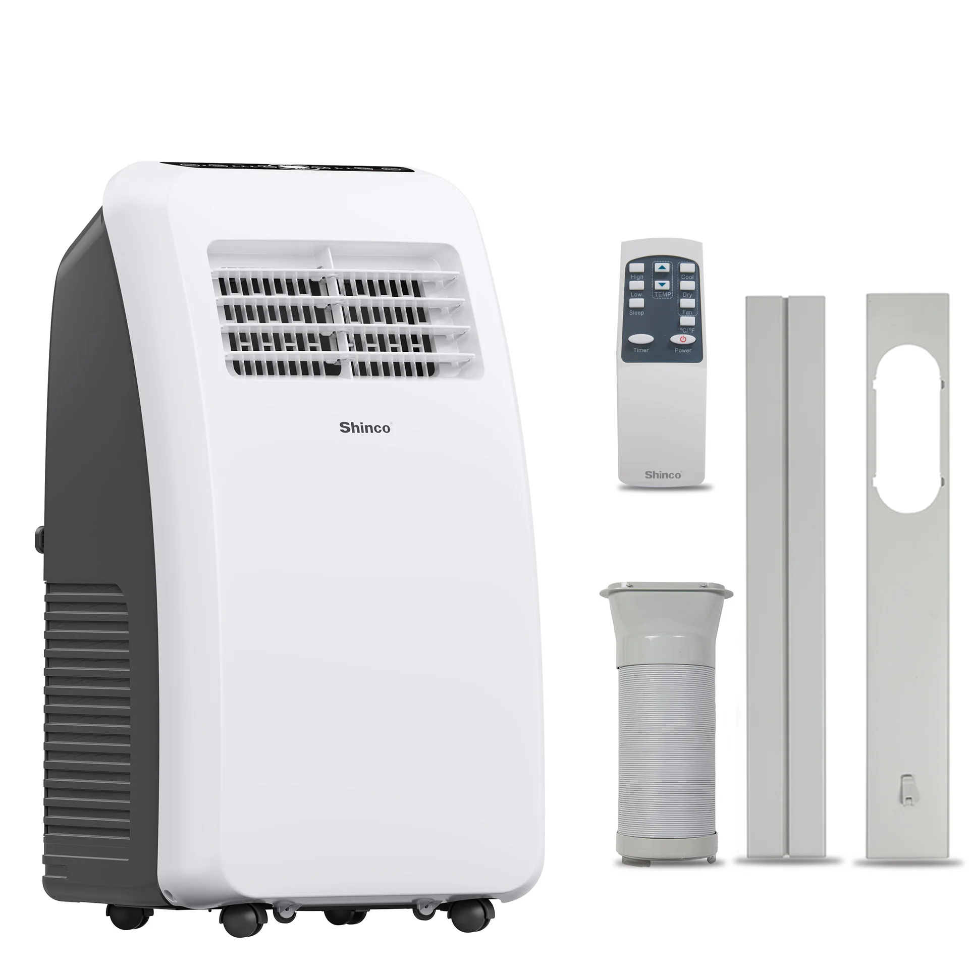 Shinco 8,000 BTU Portable Air Conditioner - 3-in-1 Cool/Dehumidifier/Fan for Rooms Up to 350 sq.ft, Remote Control & 24H Timer — Shinco