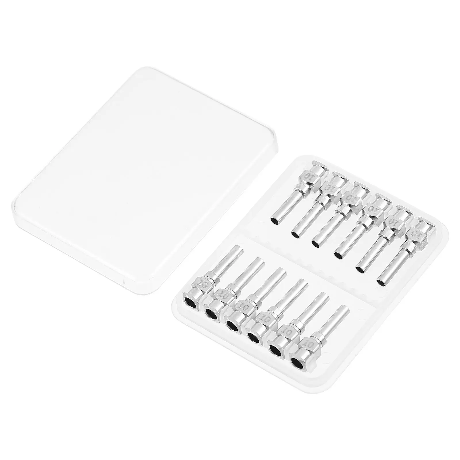 

12 Pcs Electronic Stainless Steel Needle Tip Needles Dispensing Precision Luer Lock