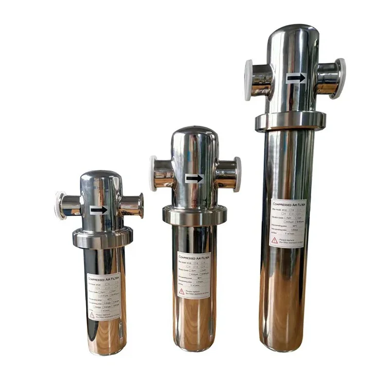 2m3/min 16 bar high pressure stainless steel precision filter BXG-020* Filter element E-20