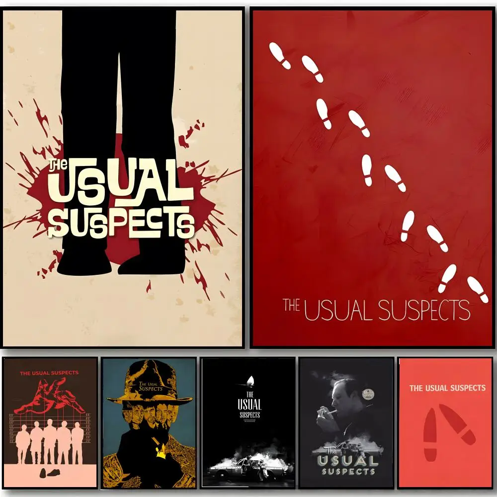 crime film T-The Usual Suspects Poster HD art sticky wall waterproof home bedroom bar aesthetic decoration