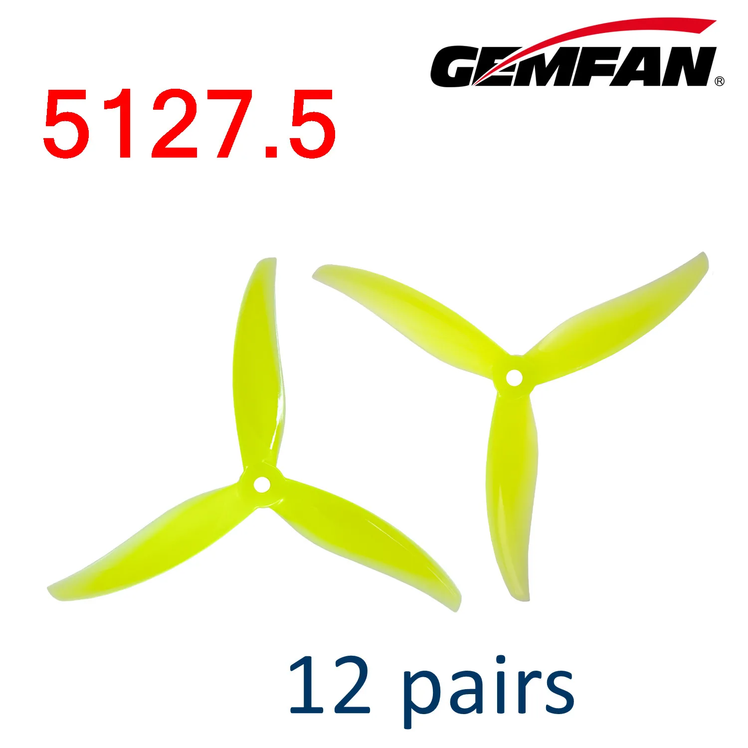 24 stücke/12 paar Gemfan Proxy 5127,5 5 zoll 3 Klinge/Tri-Blade Propeller Requisiten FPV Freestyle für FPV Racing Freestyle Drone Teile