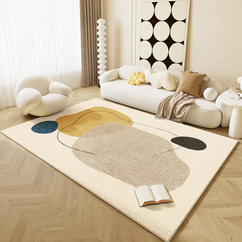 

Nordic Living Room Decoration Carpet Modern Bedroom Bedside Large Area Soft Carpets Light Luxury Study Room Cloakroom Plush Rug