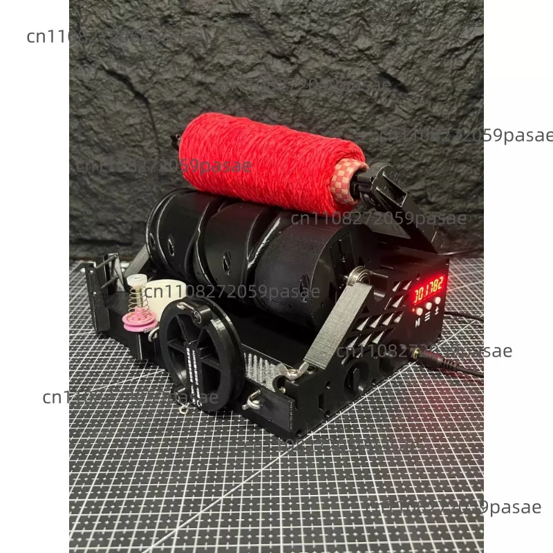 Portable Mini Yarn Winder with Length Calculator & Weight Detection Desktop Electric Yarn Rewinder for Precision Winding